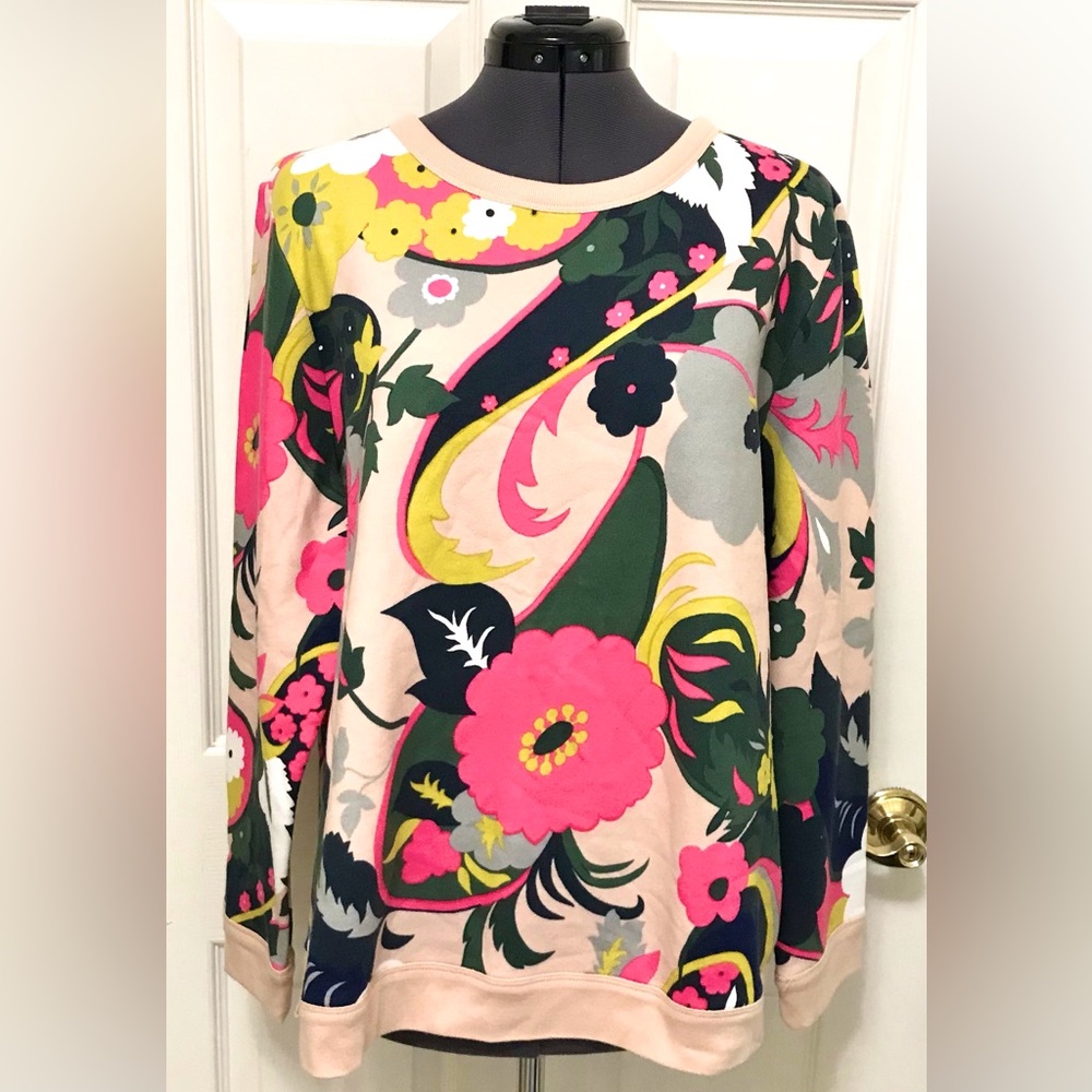 NWT Talbots Vibrant Paisley Crewneck - Picture 11 of 16